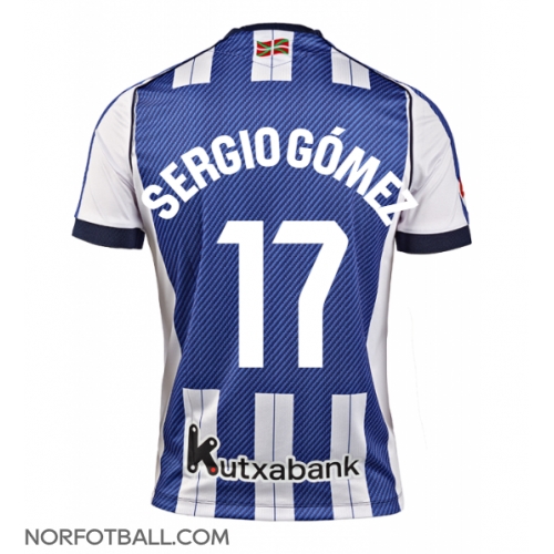 Billige Fotballdrakt Real Sociedad Sergio Gomez #17 Replika Hjemmedrakt 2025-26 Kortermet Billige Fotballdrakt Real Sociedad Sergio Gomez #17 Replika Hjemmedrakt 2025-26 Kortermet